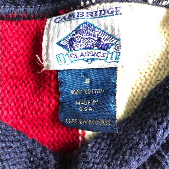 Vintage Sweater | Knit Sweater | Tricolor - Picture 2 of 3